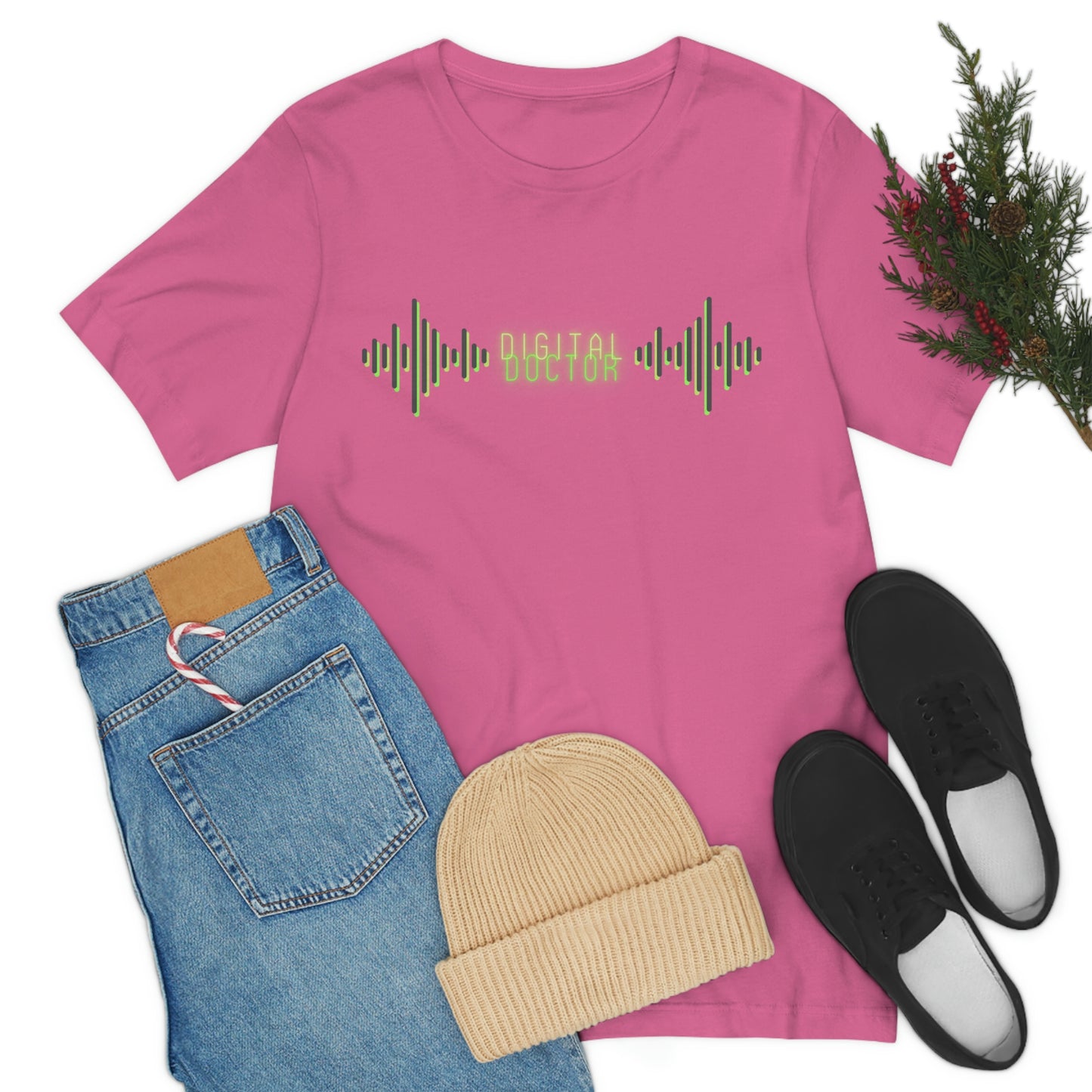 Digital Doctor of Sound T-Shirt │Made in USA │Unisex - Men and Women's Cotton Tee │DJ Sound Resonance